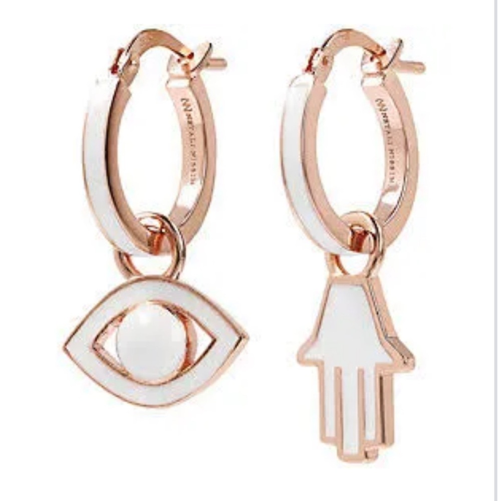 Netali Nissim evil eye hamas mini hoops